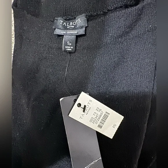 New - Talbot Audrey cashmere sweater (soft black) - Picture 1 of 2